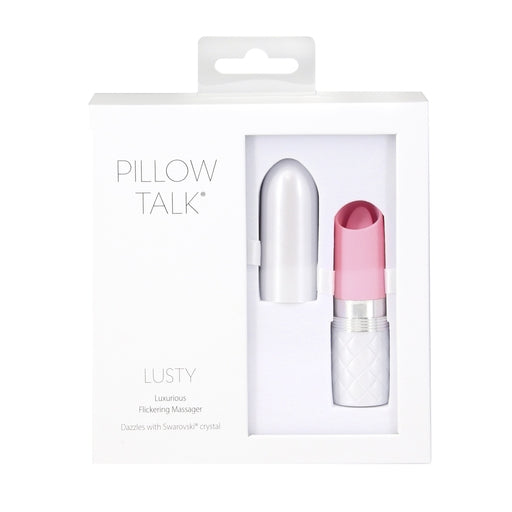 Pillow Talk Lusty Flickering Massager Pink Clitoral Vibrator Pink Vibrators