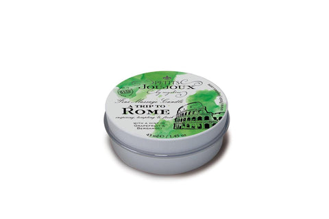 Petits JouJoux Massage Candle Rome 43ml Grapefruit and Bergamot Scented Massage Oil