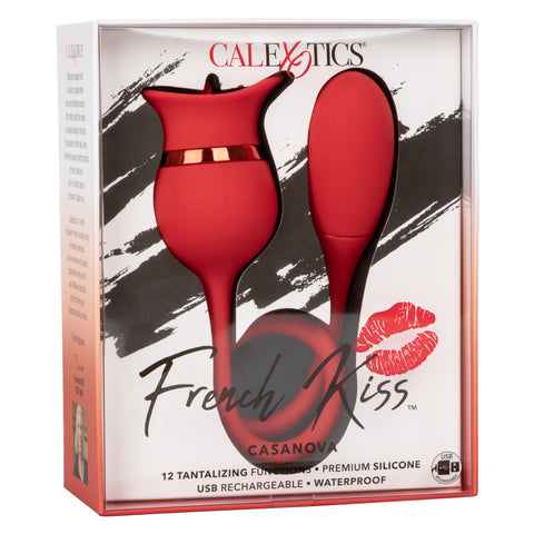 Casanova French Kiss – Dual Motor Vibrating Bullet Teaser Vibrator Red > Vibrators > Finger Vibrators