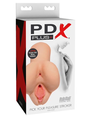 PDX Plus Pick Your Pleasure (Fanta Flesh) – Realistic Stroker Strokers - Manual