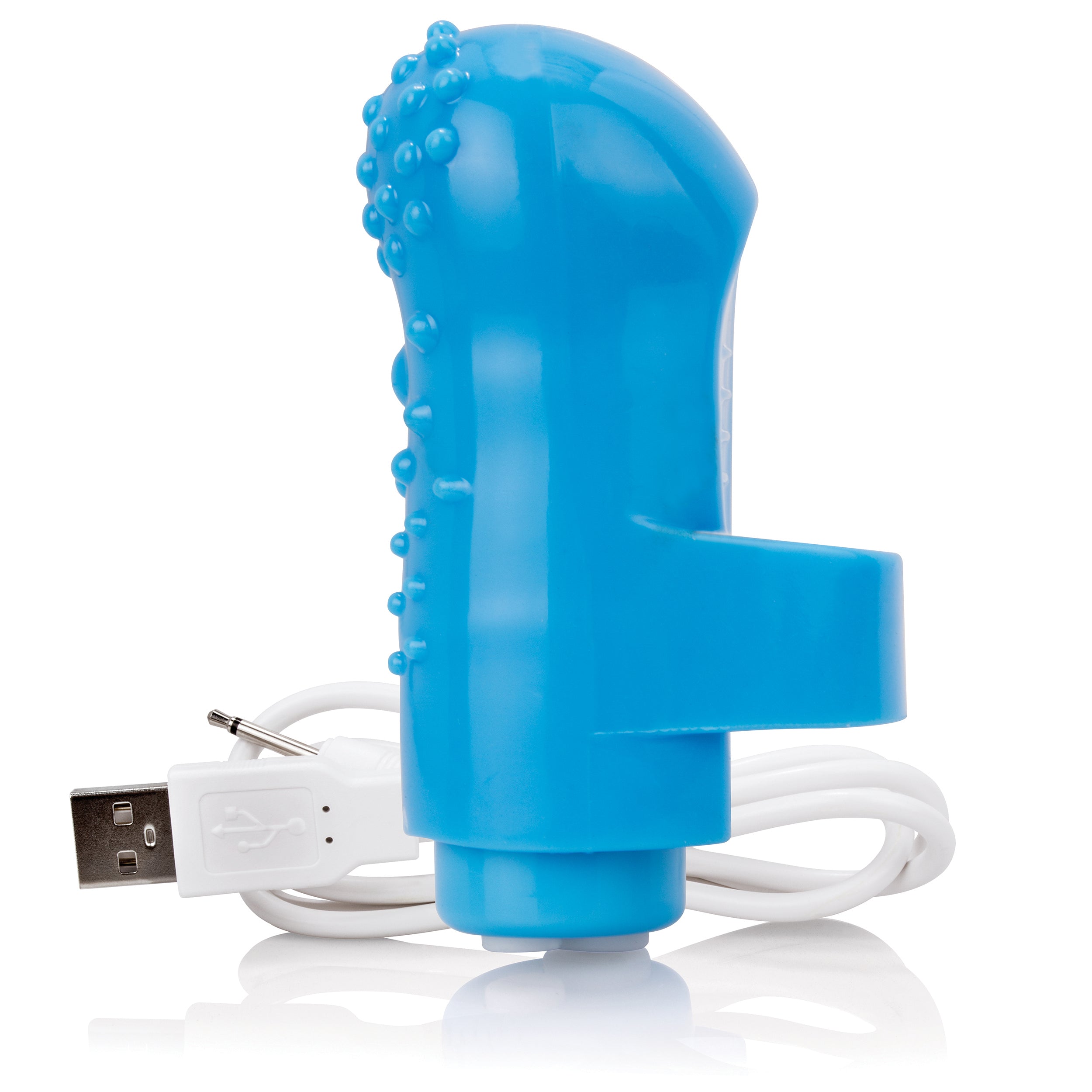 Charged Fing O Rechargeable Mini Finger Vibrator with Vooom Technology Silicone and ABS > Vibrators > Finger Vibrators