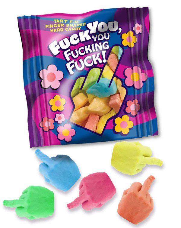 Fuck You, You Fucking Fuck Candy - Bag of 25 > Novelties > Candy & Edible Items