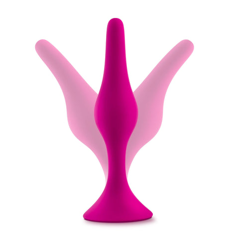 Luxe Beginner Plug Kit Pink with 3 Graduated Sizes for Safe and Gentle Booty Play