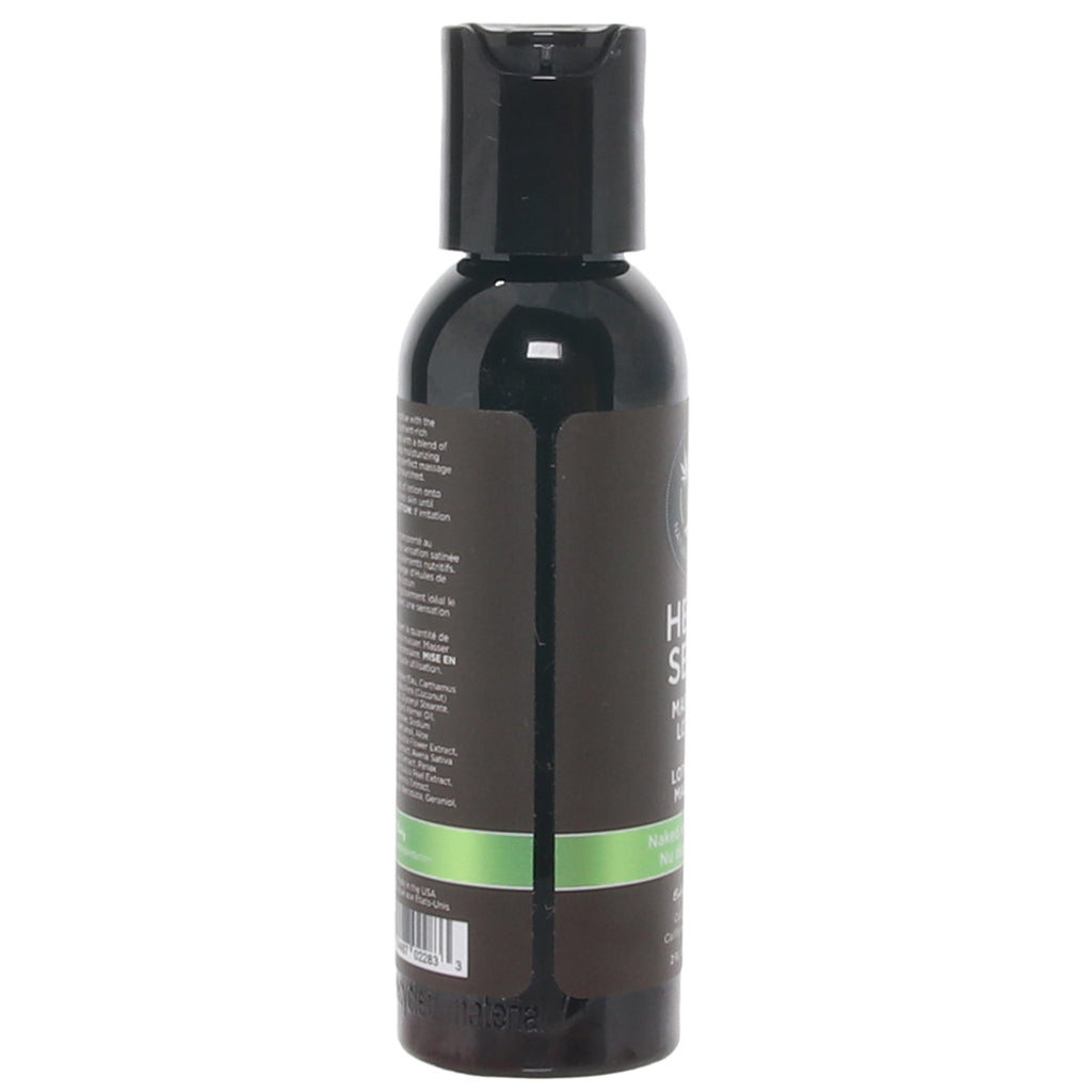 Hemp Seed Massage Lotion Naked In The Woods Tea And Ginger Scent 59ml Bottle > Essentials > Massage Oil