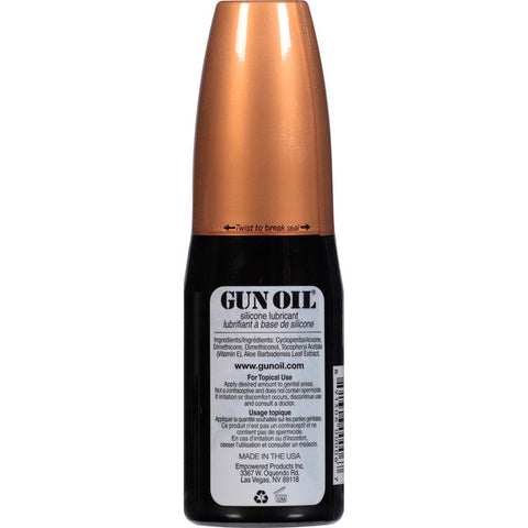 Gun Oil Premium Silicone-Based Lubricant 4oz Flip Top Bottle Lubrication > Lube > Speciality Exempt