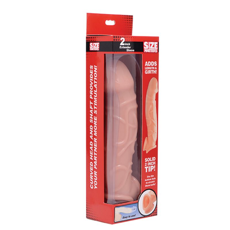 2in Extender Sleeve Flesh - 9 In Total Length, 1.2 In Diameter Secondary image