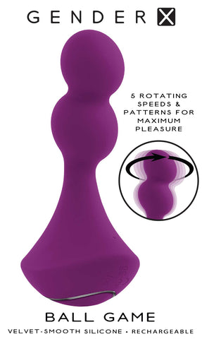 Gender X BALL GAME Vibrating Rotating Toy 13.5cm Vibrators
