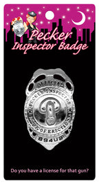 Pecker Inspector Badge – Novelty Party Accessory > Novelties > Gag Gifts