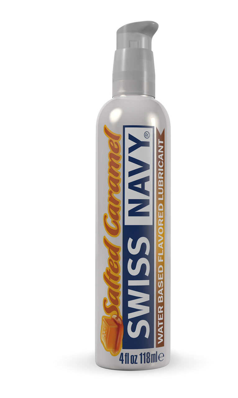 Swiss Navy Salted Caramel Lubricant 4 Ounce Intimate Pleasure Enhancer > Lube > Flavoured