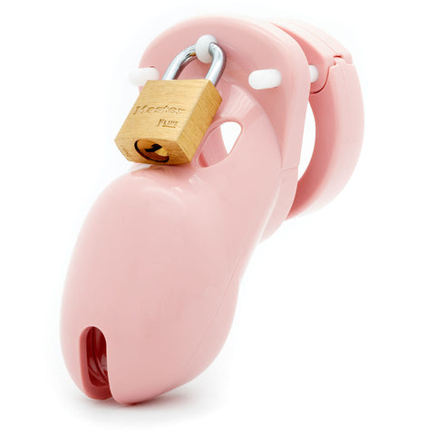 CB-3000 Chastity Cock Cage Kit - 3 Inch Length, Clear/Pink Cages