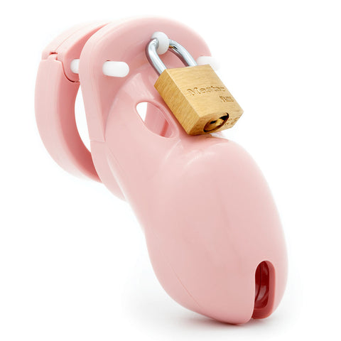 CB-3000 Chastity Cock Cage Kit - 3 Inch Length, Clear/Pink Cages