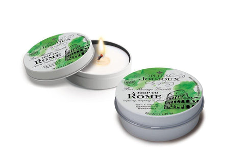 Petits JouJoux Massage Candle Rome 43ml Grapefruit and Bergamot Scented Massage Oil