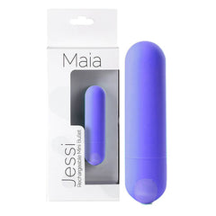 Maia Jessi - 7.6 cm USB Rechargeable Bullet Purple BULLETS & EGGS