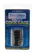 Cock Cage Stretch to Fit Black > Bondage Gear > Male Chastity