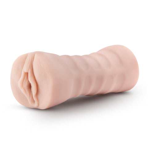 M for Men Ashley Vanilla Soft Vibrating Masturbator Strokers - Auto