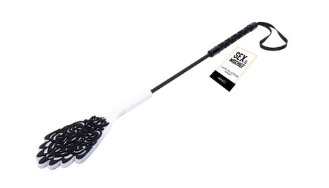 Lace Silicone Crop Whip 50cm for Bondage and Fetish Play Black > Bondage Gear > Whips