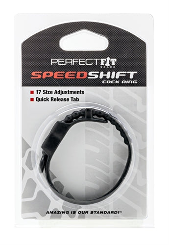 Speed Shift Adjustable Comfort Ring in Black COCK RINGS