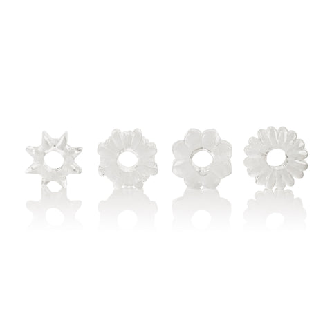 Basic Essentials Super Stretchy TPR Enhancer Sleeves – Set of Four Sleeve Enhancers > Cock Ring > Sets