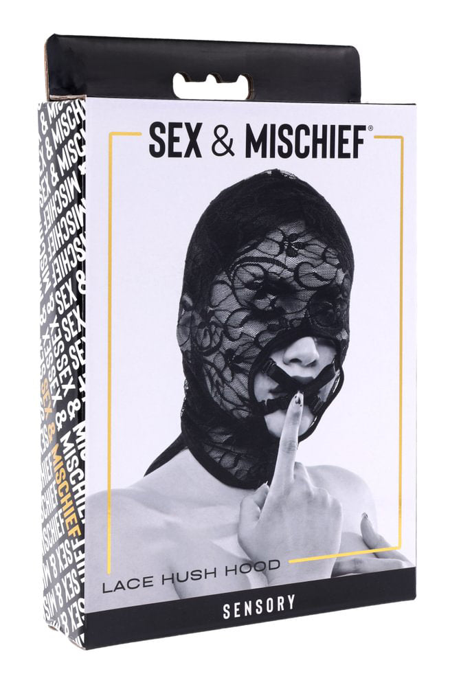 Lace Hush Hood Sheer Erotic Mask > Bondage Gear > Bondage Hoods Main image