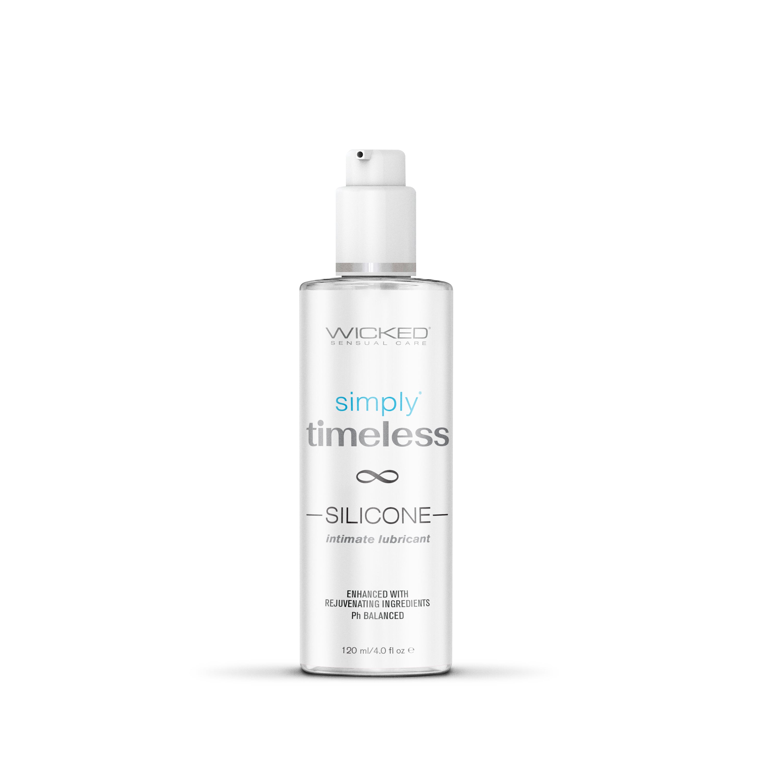 Wicked Simply Timeless Silicone Lubricant for Intimacy and Comfort White Silicone Lubricant