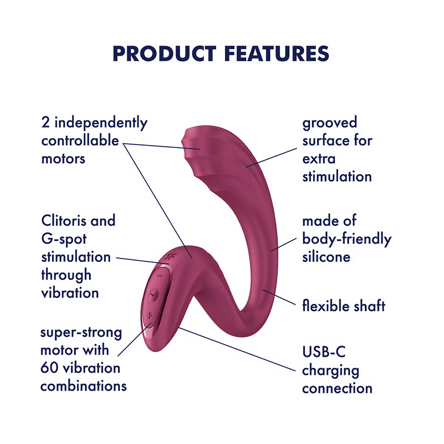 Satisfyer G for Goddess 3 (Wine Red) – Luxury Vibrator > Sex Toys For Ladies > G-Spot Vibrators