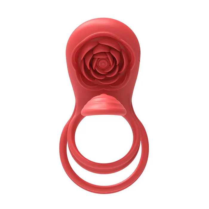 Adam & Eve Rose Vibrating Double Cock Ring > Sex Toys > Couples Toys