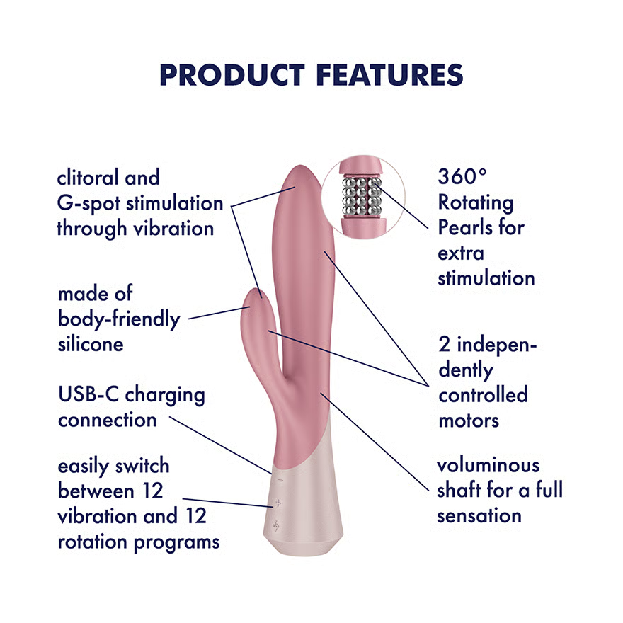 Satisfyer Pearl Bunny Terracotta Rabbit Vibrator > Vibrators > Ladies > Rabbit