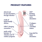 Satisfyer Pearl Bunny 3 (Rose) – Dual-Action G-Spot and Clitoral Vibrator > Sex Toys For Ladies > G-Spot Vibrators
