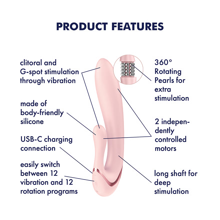 Satisfyer Pearl Bunny 3 (Rose) – Dual-Action G-Spot and Clitoral Vibrator > Sex Toys For Ladies > G-Spot Vibrators