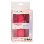 Mini Vibrating Studs 4.25 Inch (10.75 cm) Liquid Silicone Vibrator Pink > Vibrators > Mini Vibrators