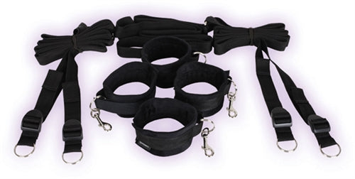 SportSheets Under Bed Restraint System – Adjustable Restraint System Black > Bondage Gear > Bed Restraints