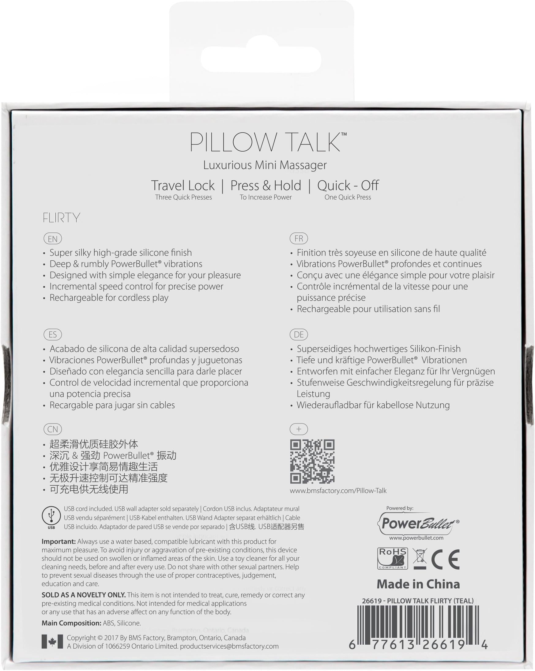 Pillow Talk Flirty Teal Vibrator > Vibrators > Standard Vibrators