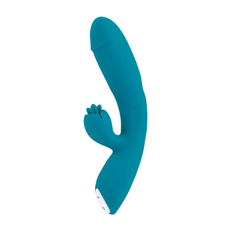 Evolved FIERCE FLICKER Dual Vibe 19.5cm Waterproof > Vibrators > Ladies > Rabbit