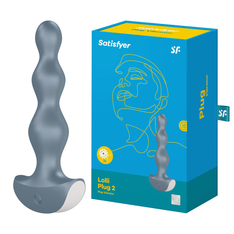 Satisfyer Lolli-Plug 2 – Vibrating Anal Beads Grey > Anal Range > Anal Beads Main image