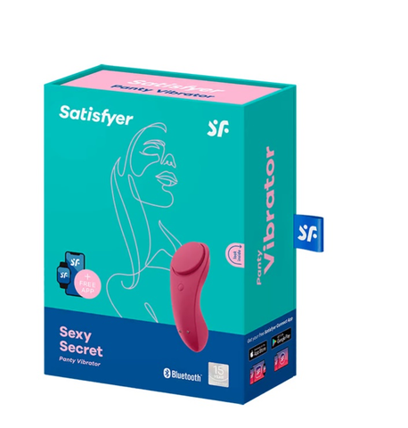 Satisfyer Sexy Secret App Controlled Panty Vibrator Red Panty Vibrators