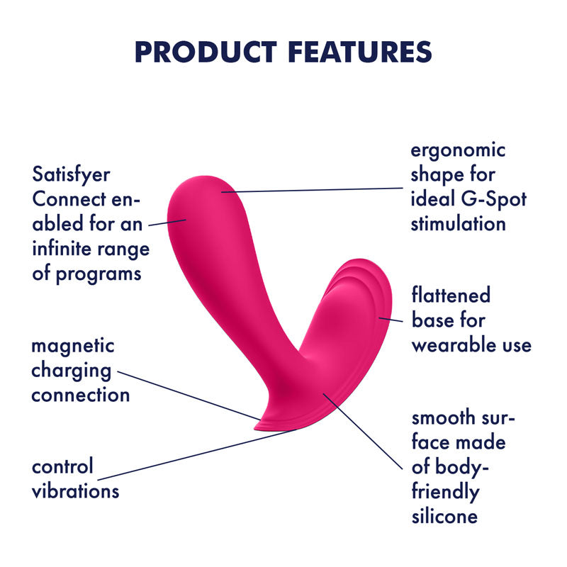 Satisfyer Top Secret Wearable Vibrator – App-Controlled Wearable Vibrator > Sex Toys For Ladies > Panty Vibes