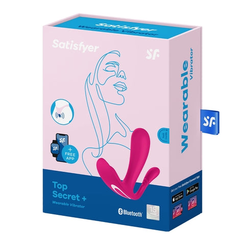 Satisfyer Top Secret Wearable Vibrator in Pink Default Title Panty Vibrators