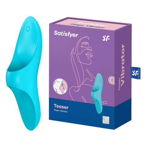 Satisfyer Teaser Finger Vibe in Blue Blue Finger Stimulator