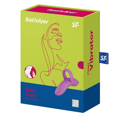 Satisfyer Bold Lover Dark Finger Stimulator Pink > Vibrators > Finger Vibrators