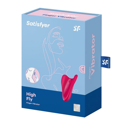 Satisfyer High Fly USB Rechargeable Finger Stimulator Red Finger Stimulator