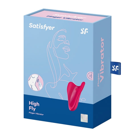 Satisfyer High Fly USB Rechargeable Finger Stimulator Red Finger Stimulator