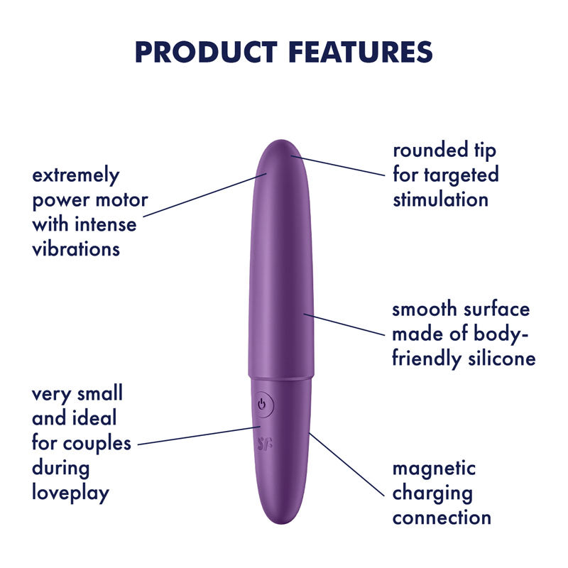 Satisfyer Ultra Power Bullet 6 – USB Rechargeable Compact Bullet Vibrator > Vibrators > Mini Vibrators