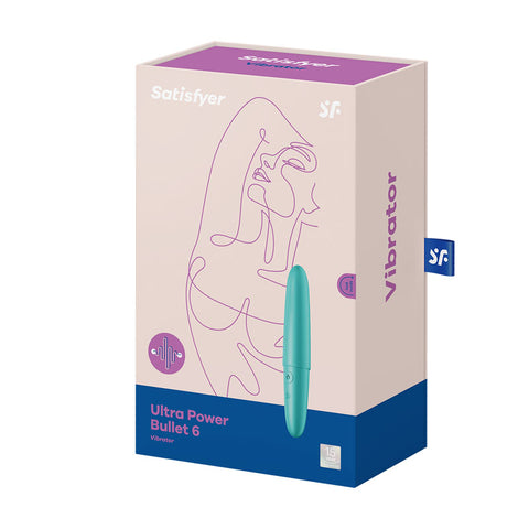 Satisfyer Ultra Power Bullet 6 Turquoise USB Rechargeable Bullet Vibrator BULLETS