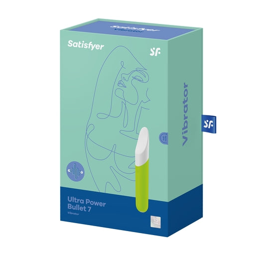 Satisfyer Ultra Power Bullet 7 - Sleek Rechargeable Design Lime BULLETS