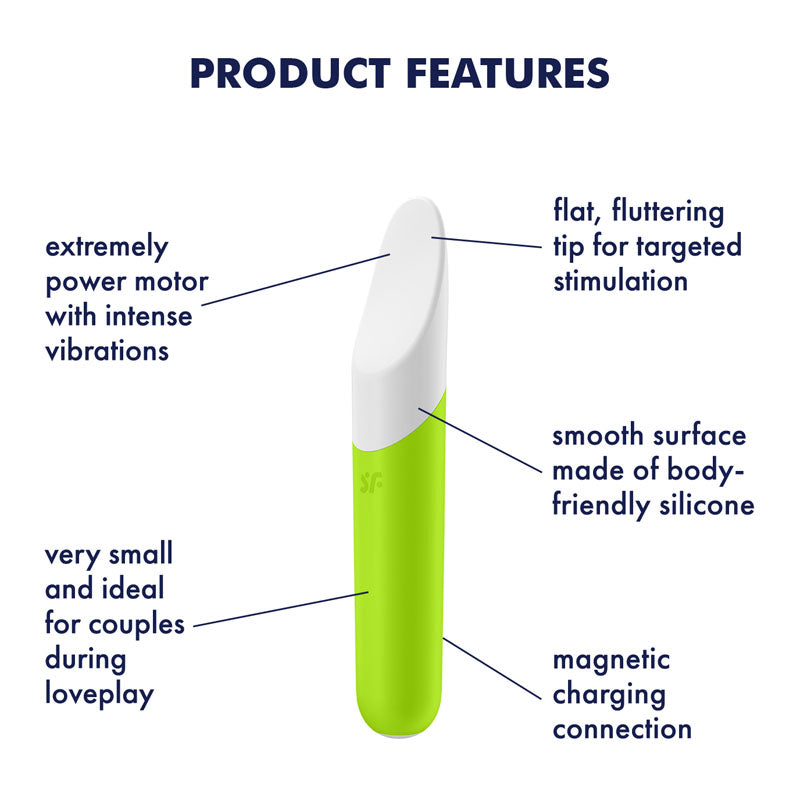 Satisfyer Ultra Power Bullet 7 – USB Rechargeable Silicone Bullet Vibrator > Vibrators > Mini Vibrators