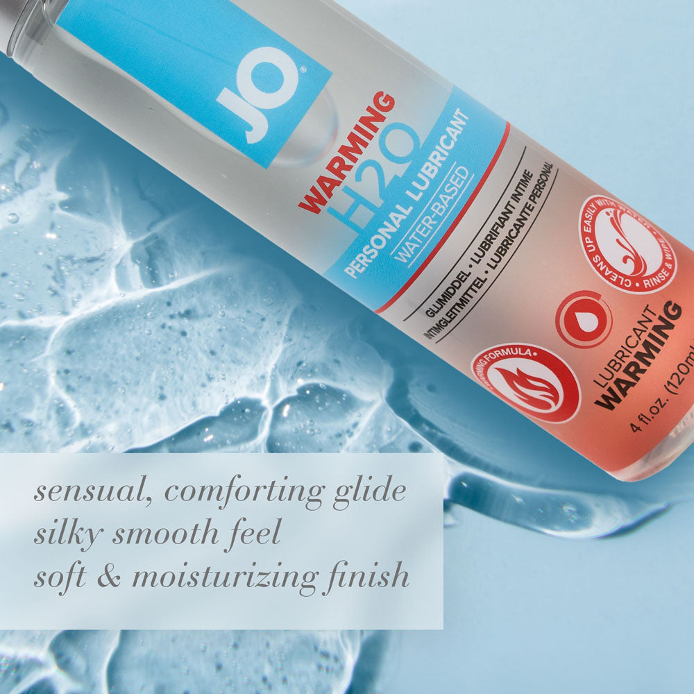 JO H2O Warming Water-Based Lubricant (120 ml) – Silky Warming Lubricant > Lube > Water Based