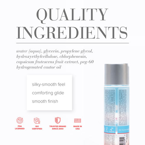 JO H2O Warming Water-Based Lubricant (120 mL) – Silky Warming Lubricant > Lube > Water Based