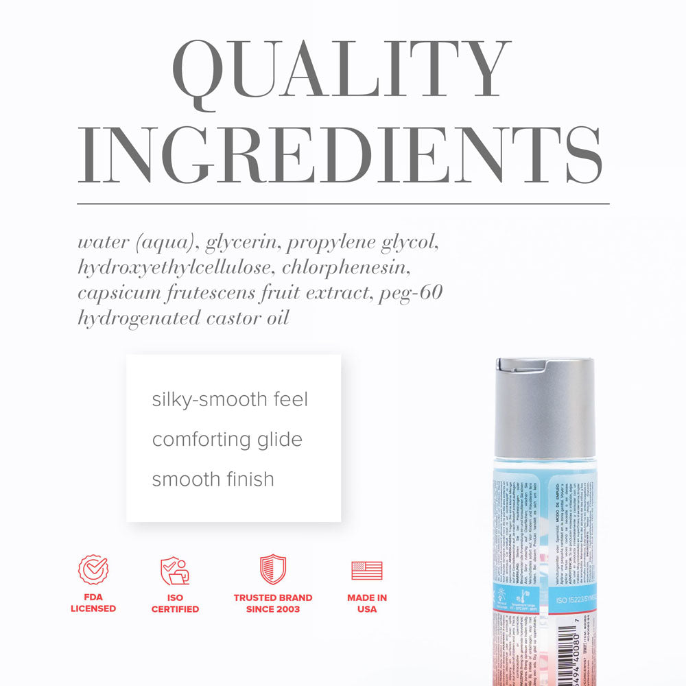 JO H2O Warming Water-Based Lubricant (60 ml) – Silky Warming Lube > Lube > Water Based