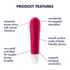 Satisfyer Ultra Power Bullet 1 USB Rechargeable Silicone Bullet Vibrator > Vibrators > Mini Vibrators