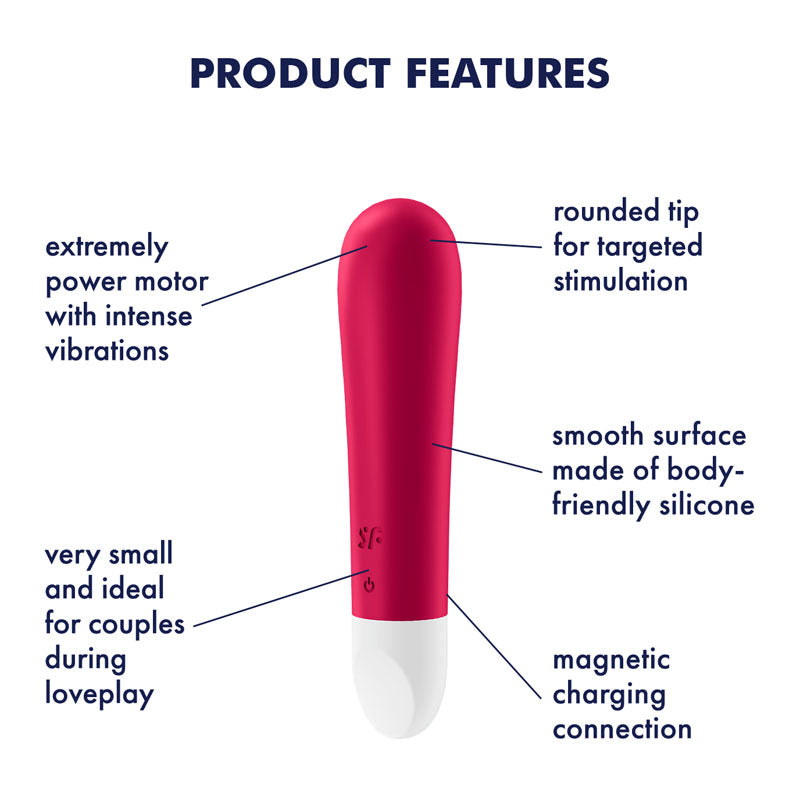 Satisfyer Ultra Power Bullet 1 USB Rechargeable Silicone Bullet Vibrator > Vibrators > Mini Vibrators